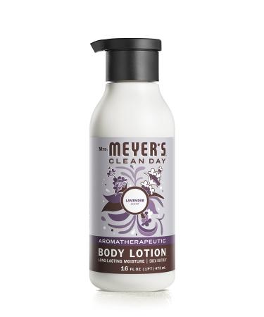 Mrs. Meyer's Body Lotion for Dry Skin  Non-Greasy Moisturizer Made with Essential Oils  Lavender  15.5 oz
