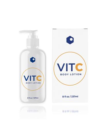 Skinlocity VIT C Body Lotion - Vitamin C Infused Formula for Clear Bright Skin | Reduce Fine Lines Age Spots & Sun Damage | Perfect for High Sun Exposure | 8 Fl Oz - Buy Online on GoSupps.com