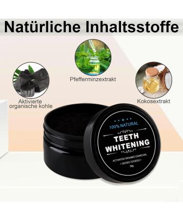 Charcoal Teeth Whitening Powder - Natural Activated Carbon for Teeth Stains & Fresh Breath | Shop Internationally - Buy Online on GoSupps.com
