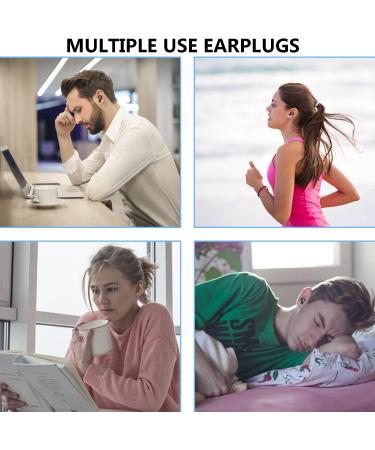 Silicone Ear Plugs for Sleeping - NRR 25 dB Noise Cancelling, Reusable & Super Soft - Ideal for Concerts, Motorcycle, Travel - Black - Buy Online on GoSupps.com
