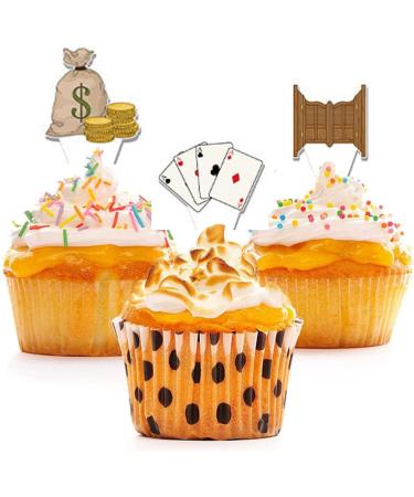 36 Pieces Cowboy Cupcake Toppers Cowboy Hats Cupcake Picks Western Theme Birthday Party Baby Shower Cake Decorations Supplies - Buy Online on GoSupps.com