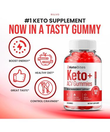 Keto Bites ACV Gummies - Advanced Formula for Weight Loss Support - 180 Gummies - Buy Online on GoSupps.com