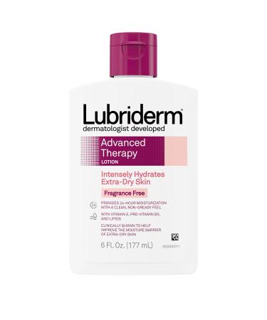 Lubriderm Advanced Therapy Lotion Fragrance-Free 6 Fl. Oz (Pack of 4) 6 Fl Oz (Pack of 4)