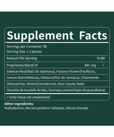Valerian Root Extract Sleep Support Capsules Passion Flower Supplement for Better Sleep Fall Asleep Fast & Relaxation. Pastillas de Valeriana y Pasiflora para Dormir Profundamente. 90 Count 90 Count (Pack of 1) - Buy Online on GoSupps.com