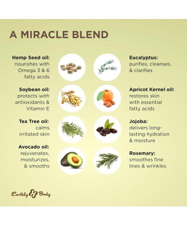 Earthly Body Miracle Oil - 100% All Natural | 3 Pack (1 oz Each) | Best for Skin & Hair Care - International Shipping - Buy Online on GoSupps.com