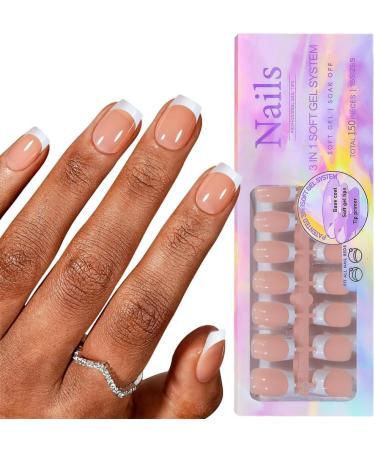 TQUXNGA Natural and Stylish French Manicure Nail Tips with Different Sizes Nail Art Tools and Accessories YS09 - Buy Online on GoSupps.com