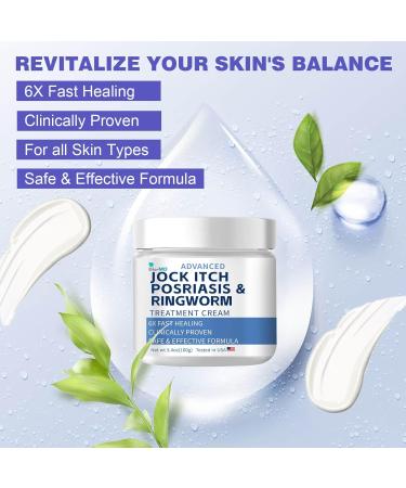 Jock Itch Cream Extra Strength | Fast Relief for Men & Women | Psoriasis & Ringworm Treatment - Buy Online on GoSupps.com