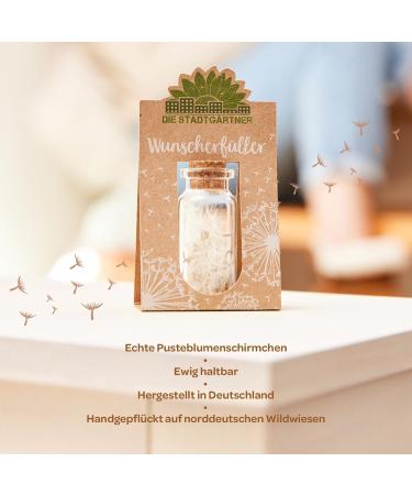 City Gardeners Wunsch F ller - Handmade Small Pustblumen Umbrella | Perfect Birthday & Wedding Gift | Unique Lucky Glass from Germany - Buy Online on GoSupps.com