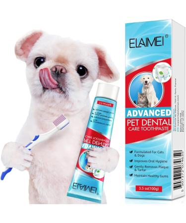 Dog Toothpaste Pet Dental Care: Dog Teeth Cleaning Kit Pets Dog Toothpaste for Dogs and Cats Teeth Cleaning Fresh Breath - Buy Online on GoSupps.com