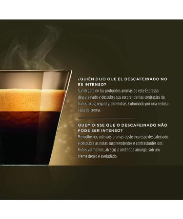 NESCAF Dolce Gusto intense decaffeinated espresso coffee pack of 3 x 16 capsules - Total: 48 coffee capsules - Buy Online on GoSupps.com