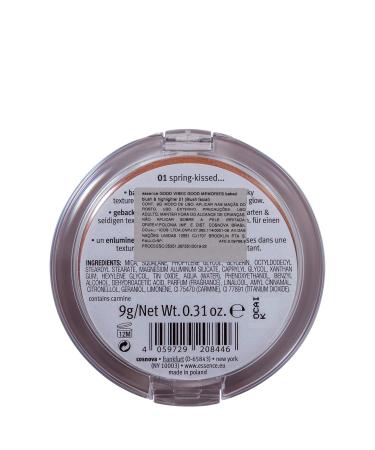 Essence Good Vibes Good Memories Baked Blush & Highlighter No. 01 Spring-Kissed - 9g Baked Highlighter for Radiant Glow | International Shipping Available - Buy Online on GoSupps.com