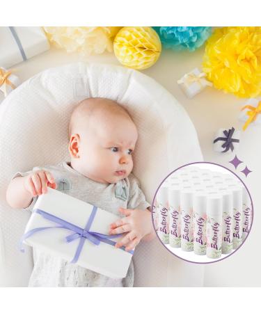 Buy Lounsweer 50 Sets Butterfly Baby Shower Lip Balm Favors | Organza Bags & Thank You Tags | Perfect Baptism & Birthday Party Souvenirs - Buy Online on GoSupps.com