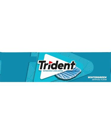 Trident Wintergreen Sugar Free Chewing Gum with Xylitol 14 Sticks 39 g - Buy Online on GoSupps.com