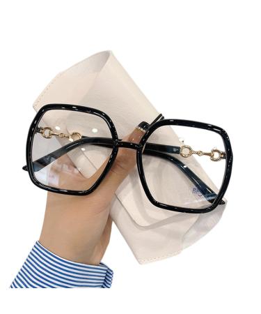 Jactz men women reading glasses glasses for women and men oversized quadratical glasses spring hinges hinges a anti -blue light 0