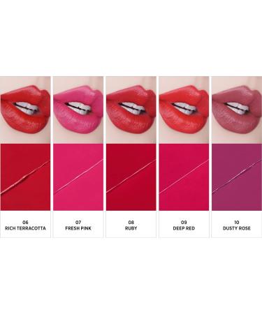 Unicorn Glow Color Lips #9 Deep Red Semi Matte Lipstick 0.12 oz - Vivid & Nourishing Formula - Buy Online on GoSupps.com
