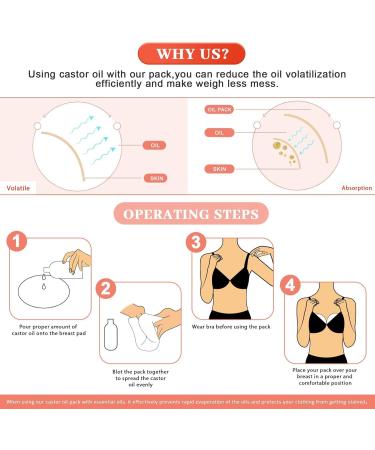 Anoximt Castor Oil Pack Wraps for Breast Care | Soft Reusable Breastfeeding Inserts | Comfort & Clean Khaki 1 Pair - Buy Online on GoSupps.com