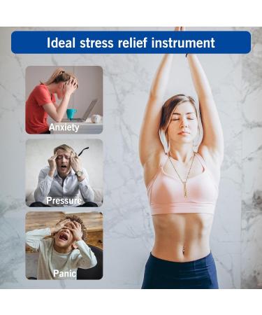 Natural Healing Stress Relief Necklace for Women and Men - Stainless Steel Breathing Pendant for Meditation, Anxiety Relief, Relaxation, and Exercise (Gold) - Buy Online on GoSupps.com