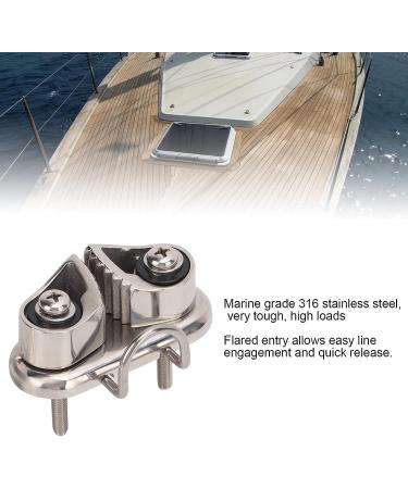 Acouto Boat Cam Cleat with Wire Ring | 316 Stainless Steel | For Wire Sizes Up To 10mm | Sailboat Pilates Equipment - Buy Online on GoSupps.com