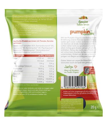 Buy Pumpkin Organics Organic Lentil Puffs - Tomato Carrot & Herbs 24 Pack (20g each) for Babies & Kids 12+ Months - Healthy Snack - Buy Online on GoSupps.com