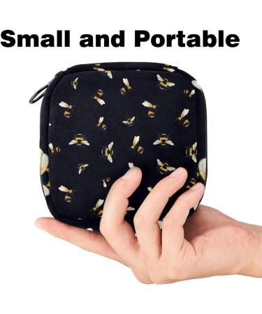 Beautiful Bee Ladies Napkins Storage Bag | Portable Period Bag for Women & Teens | Menstrual Cup & Breastfeeding Pillow Holder - Buy Online on GoSupps.com