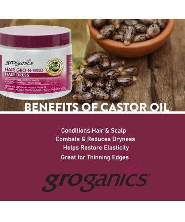 Groganics Hair Gro-N-Wild Hair Dress 6oz - Revitalize & Nourish Your Hair | Worldwide Shipping Available - Buy Online on GoSupps.com