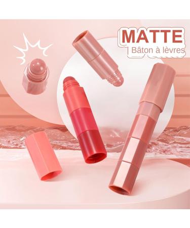 Raxove Lip Color Set Matte Lipstick Set Lip Oil Tint Set | Moisturizing Lip Gloss Set for Women 4Pcs Lip Glaze - Buy Online on GoSupps.com