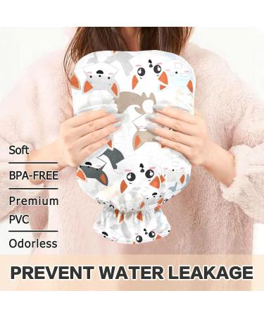 Buy Oarencol Cute Fox Hot Water Bottle - Funny Animal Hot Water Bag with Cover for Hot & Cold Compress (1L) - International Shipping Available - Buy Online on GoSupps.com