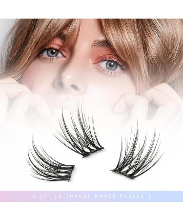 LANKIZ DIY Eyelash Extension Kit - 32pcs Wide-stem Cluster Lashes | Super Hold Mascara Brush | Bond and Seal Eyelash Glue | Applicator | Faux Mink Individual Lashes - Starter Kit - Buy Online on GoSupps.com