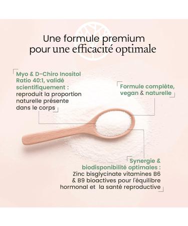 Myo-Inositol + D-Chiro-Inositol | Avec Zinc Bisglycinate B6 et Acide Folique B9 Quatrefolic | SOPK Soutien Hormonal et M tabolique | Ratio Optimal 40:1 | 120 Grammes Poudre Go t Neutre | Terravita - Buy Online on GoSupps.com