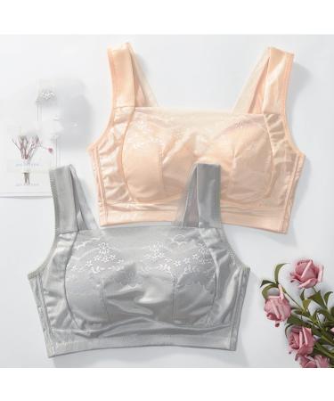 Mastectomy Silicone Breast Prosthesis for Women - Post-Operative BHS Sexy Pointed Bralette with Complete Cover & Bags - XL Gray - International Shipping Available - Buy Online on GoSupps.com