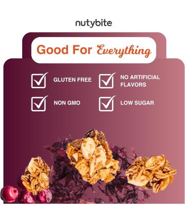 Nutybite Granola Clusters Paleo Chocolate Functional benefits Vegan Gluten Free No added sugar Non GMO Superfood Snacks (1 x 120g) - Buy Online on GoSupps.com