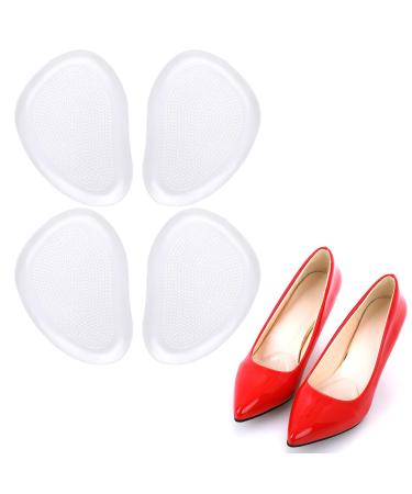 WLLHYF 2 Pair Metatarsal Pads Ball of Foot Cushions for Women Soft Forefoot Pads Shoe Inserts Gel High Heel Insoles Anti Slip Rapid Pain Relief Prevent Blisters and Calluses