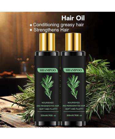 2 Pcs Rosemary Hydrolyzed Keratin Shampoo Rosemary Leaf Oil Shampoos Soft and Fluffy Cleansing Shampoos for Men and Women - Buy Online on GoSupps.com