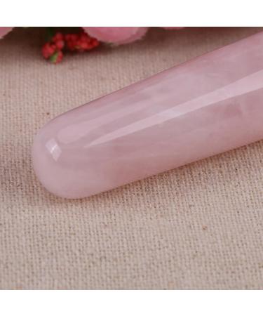 Rose Quartz Gua Sha & Jade Massage Tool - 1 Piece Polished Crystal Staff for Health & Relaxation | International Shipping Available - Buy Online on GoSupps.com