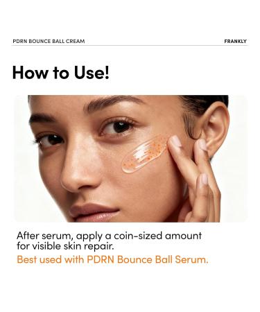FRANKLY Salmon PDRN Bounce Ball Cream 99% Pure Salmon DNA Moisturizer for Skin Repair & Glow | Post Microneedling Recovery & Barrier Repair | Lightweight Gel Cream | Korean Skincare | 1.69 fl oz - Buy Online on GoSupps.com