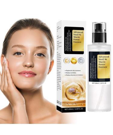 Snail Mucin Essence Snail Repair Face Serum Niacinamide Serum Snail Facial Serum Snail Hydrating Serums Snail Hyaluronic Acid Essence Face Skin Care Snail Essence Improve Dull Skin Essence 100ML