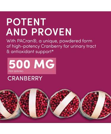 Swisse Cranberry Pills 25000mg for UTI Support | PACran Extract Supplement | 100 Softgel Capsules - Buy Online on GoSupps.com