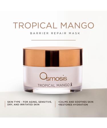 Hydrating Barrier Repair Mask - OSMOSIS Tropical Mango with Shea Butter Avocado Oil & Jojoba for Dry Aging & Sensitive Skin - 1 Oz - Buy Online on GoSupps.com