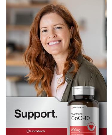 Horb ach CoQ10 200mg - 60 Vegetarian Capsules | Non-GMO Gluten Free Supplement for Heart Health - Buy Online on GoSupps.com