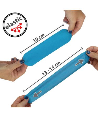 BB Sport Kinesiology Tape 6 Rollen 5 cm x 5 m - Elastic Waterproof Muscle Support - Light Blue Color - E-Book & Application Brochure Included - Buy Online on GoSupps.com