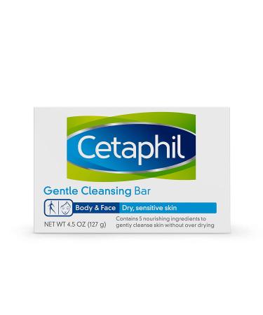 Cetaphil Gentle Cleansing Bar 4.5 oz - Best for Sensitive Skin | Buy Now! - Buy Online on GoSupps.com