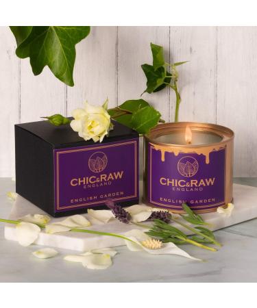 Buy Lavender Lily & Rose Oil Scented English Garden Candle - Large Soy Wax Candle for Home | 70 Hours Aromatic Floral Bliss - Buy Online on GoSupps.com