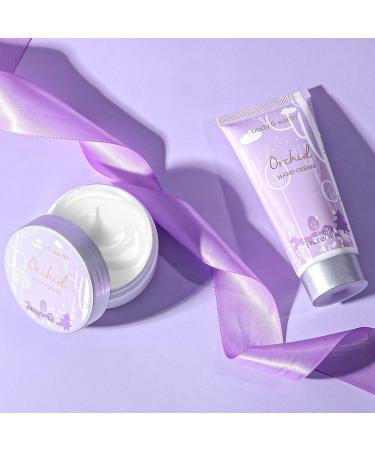 BODY & EARTH Orchid Bath Spa Gift Set - 5 Pcs Luxury Gifts for Women with Scented Candle, Body Butter, Hand Cream - Perfect Birthday Gift Set for Pregnant Women and Her - Buy Online on GoSupps.com