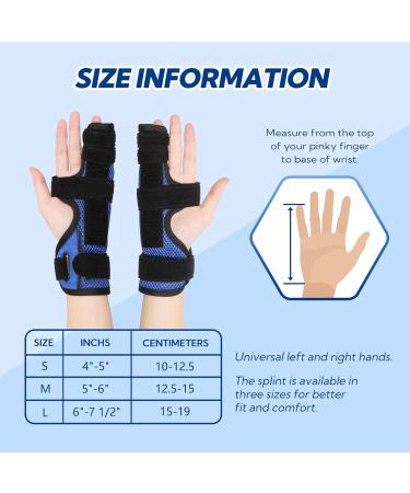 YiYame Little Finger Splint - Metal Support for Broken/Ring Finger, Boxer's Fracture, Arthritis - Right & Left Hand - Buy Online on GoSupps.com