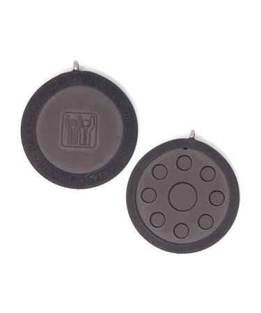 Nikken 1 PowerChip Medallion Charm - 1450, Black, Magnetic Therapy Far Infrared, Reduce Stress Fatigue Soreness, EMF Electromagnetic Frequency Protection Blocker, 900-1000 Gauss, Kenko