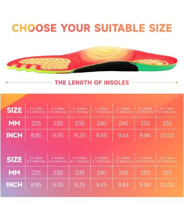 Hapenss Basketball Volleyball Shoes Insole | Arch Support & Deodorizing Foot Insole for Men and Women | Size Men's 9-9 1/2, Women's 11-11 1/2 - Buy Online on GoSupps.com