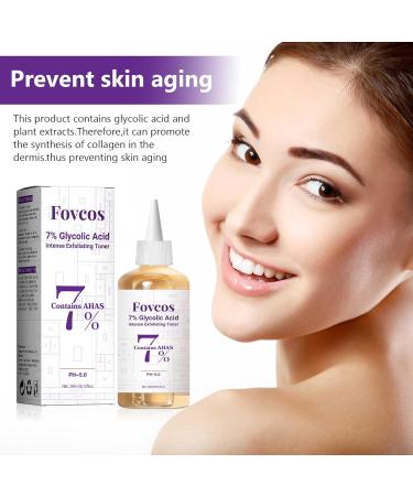 7% Glycolic Acid Exfoliating Toner Exfoliating Skin Care Facial Toner Improves Texture Reduces Breakouts Pores and Fine Lines Suitable for All Skin Types 8.44 Fl Oz (Pack of 1) - Buy Online on GoSupps.com