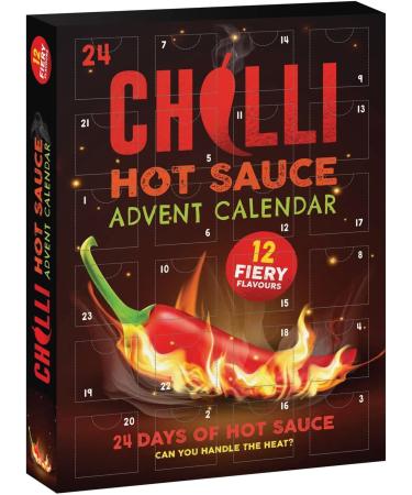 Chilli Hot Sauce Advent Calendar - 12 Fiery Flavours 480g (24x20g)