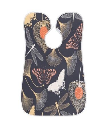 Butterfly Dragonfly Beard Bib Apron Waterproof Hair Catcher for Men Non-Stick Grooming Cape with Suction Cups | Perfect Gift for Shaving & Trimming - Buy Online on GoSupps.com