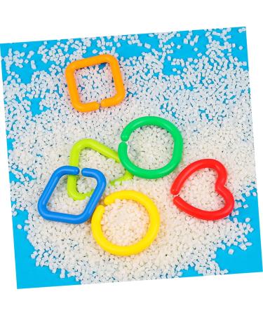 Aokwawaliy 35 Geometric Chain Buckle Sensory Rings for Babies & Toddlers - Natural Connection Toy for Baby Limbs & Playtime - Buy Online on GoSupps.com